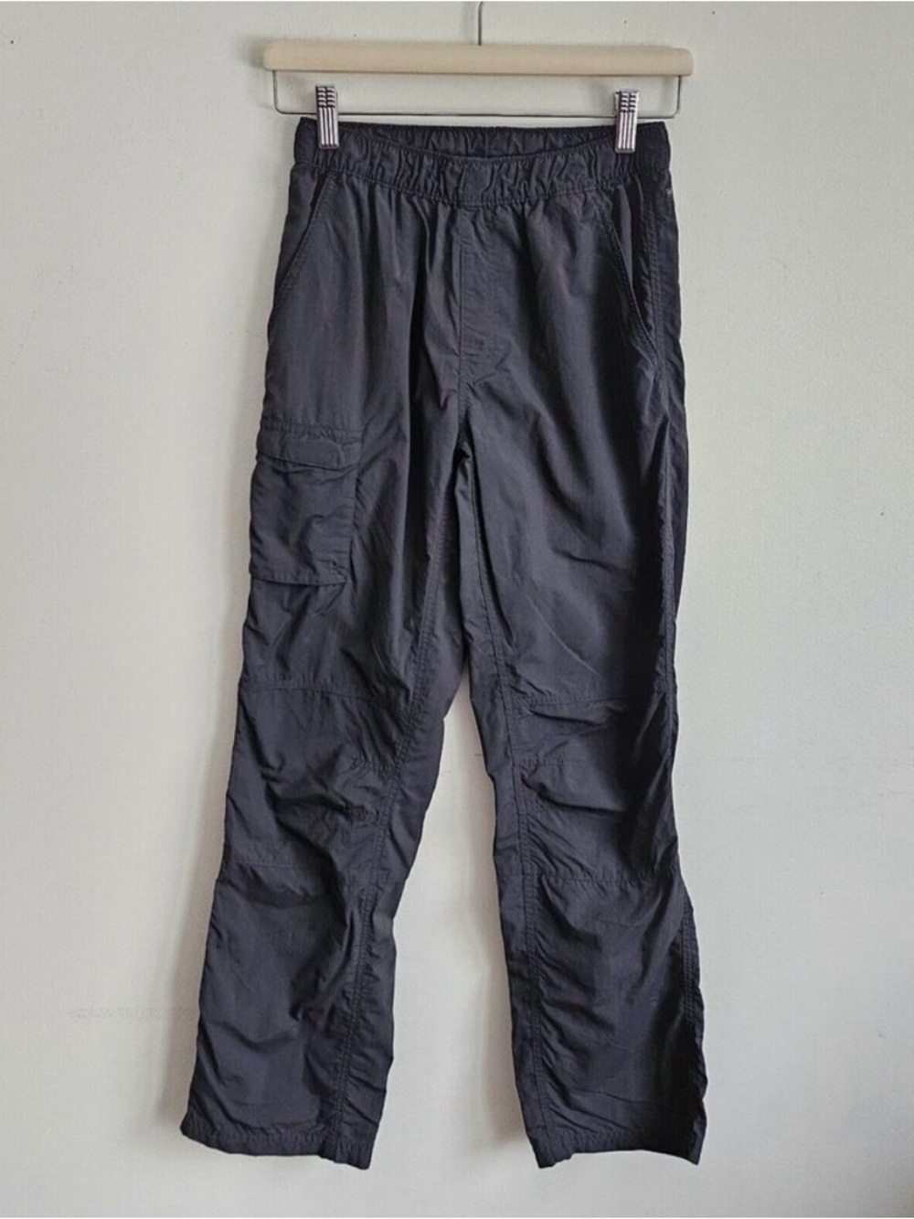 Columbia Boys Nylon Gray Hiking Pants with Elastic Waist